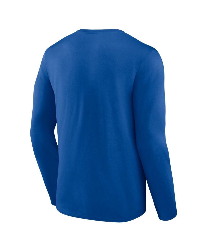 Men's Royal Chicago Cubs Heart & Soul Long Sleeve T-Shirt