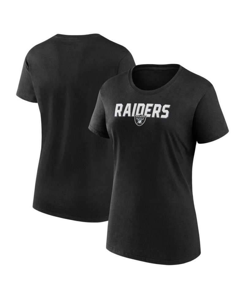 Women's Black Las Vegas Raiders Lean T-Shirt