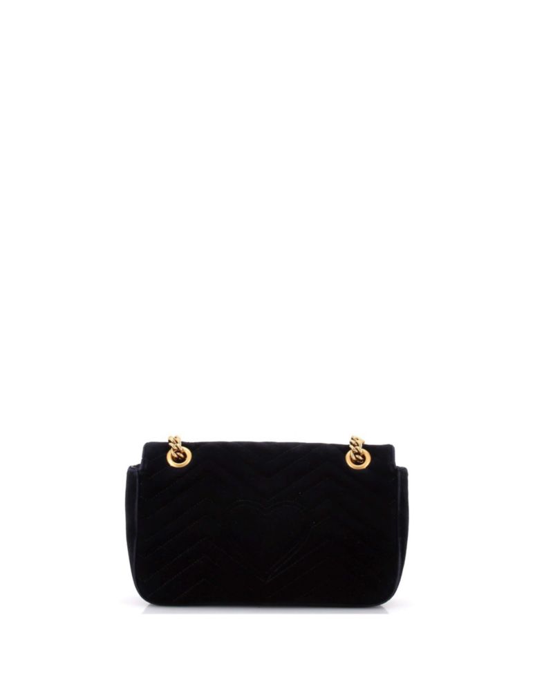 Small GG Marmont Flap Bag Matelasse Velvet