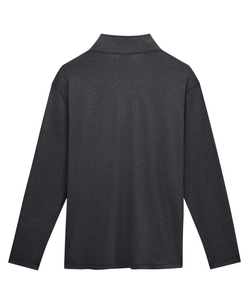Men's Charcoal Buffalo Bills Clutch Quarter-Zip Pullover Sweatshirt