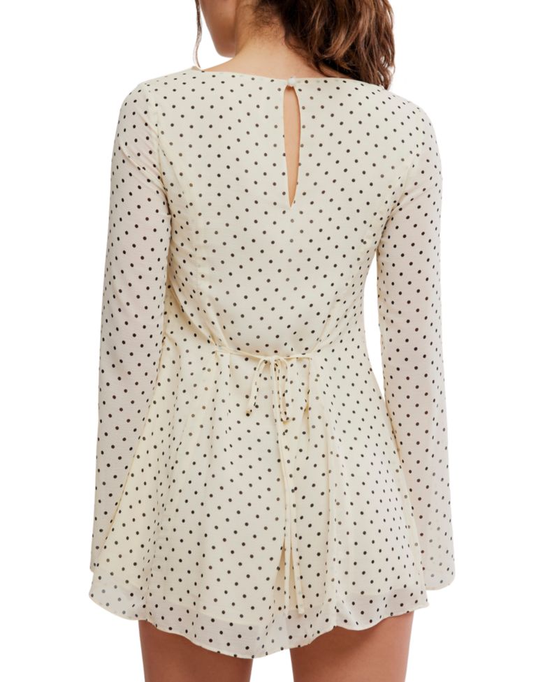 Women's Jolie Boat Neck Printed Mini Dress