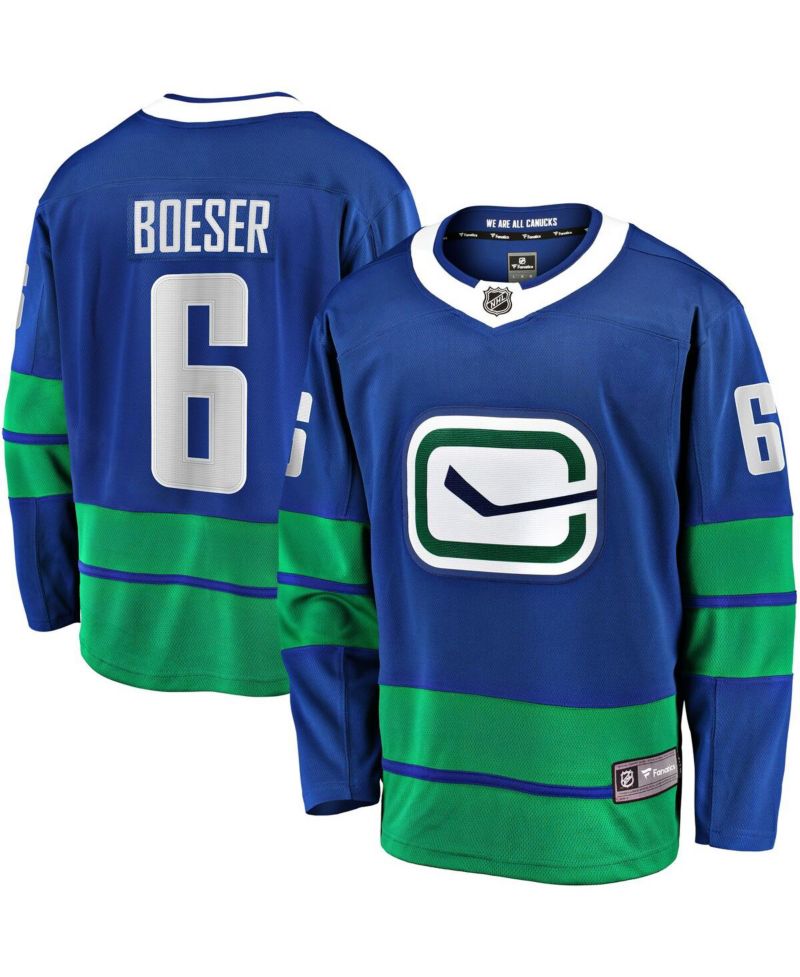 Men's Brock Boeser Blue Vancouver Canucks Premier Breakaway Player Jersey