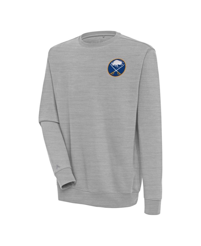 Men's Heather Gray Buffalo Sabres Victory Pullover Sweatshirt