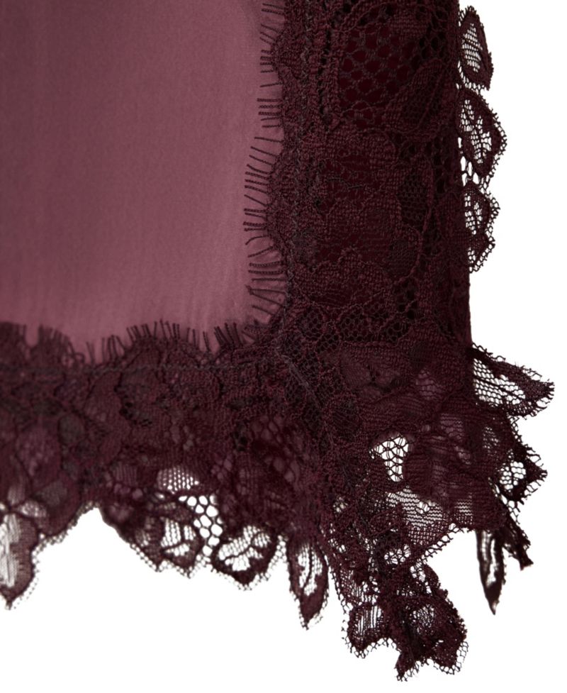 Women's Square-Neck Sleeveless Lace-Trim Camisole