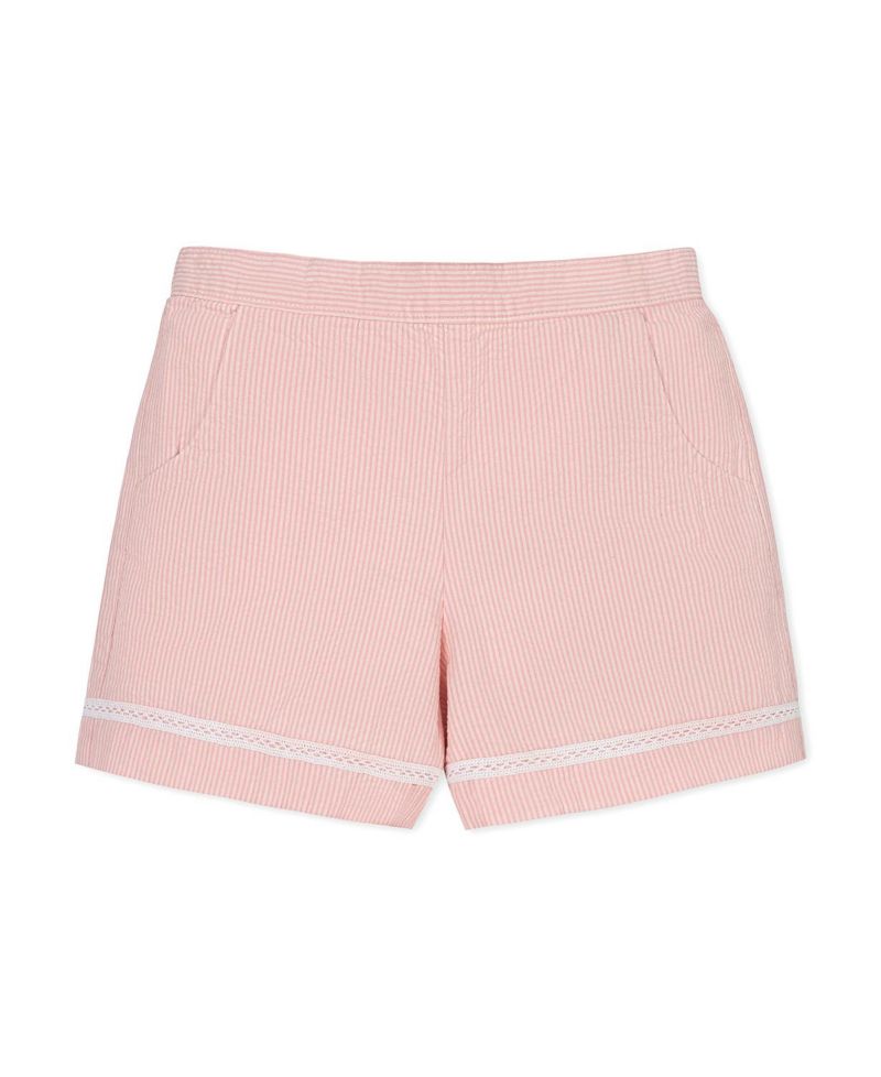 Little Girls Hope and Henry Organic Seersucker Pull-On Short