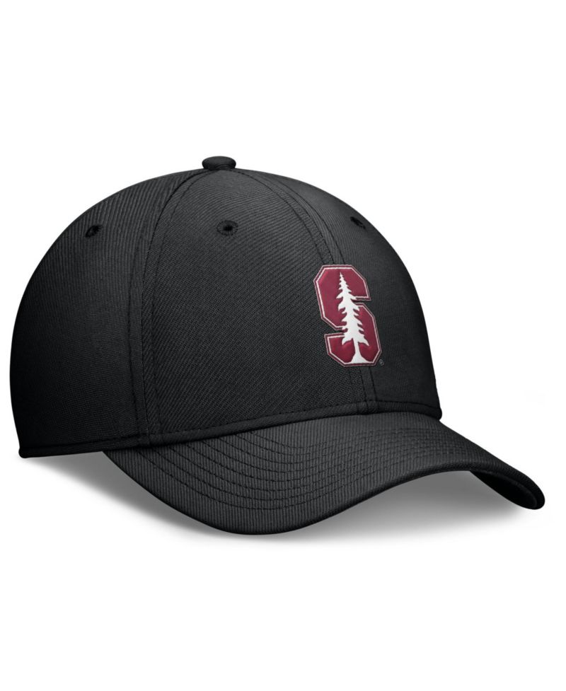 Men's Black Stanford Cardinal Rise SwooshFlex Dri-FIT Hat