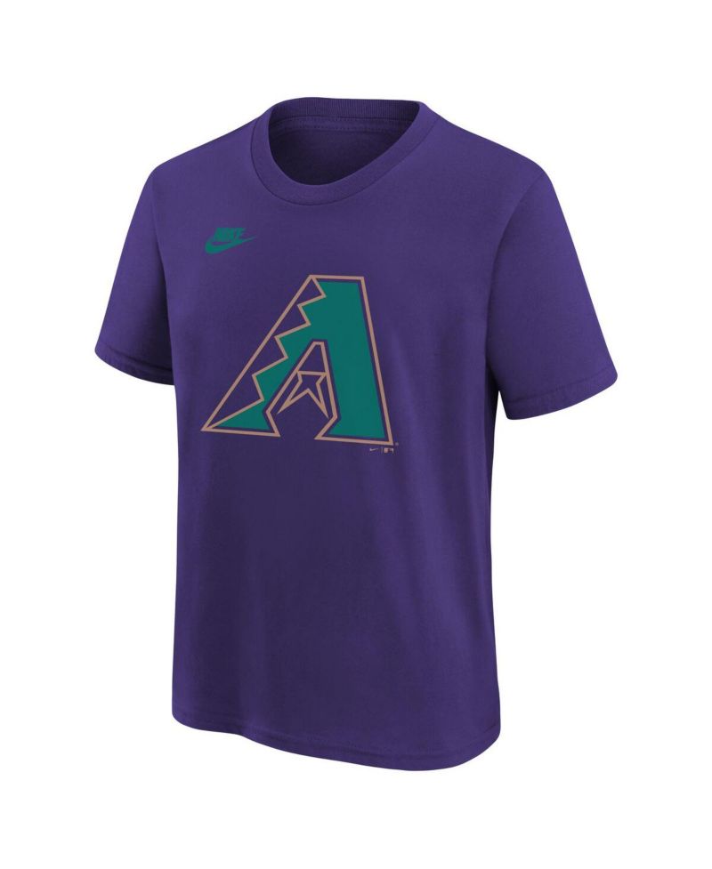 Big Boys and Girls Purple Arizona Diamondbacks Team Logo T-Shirt