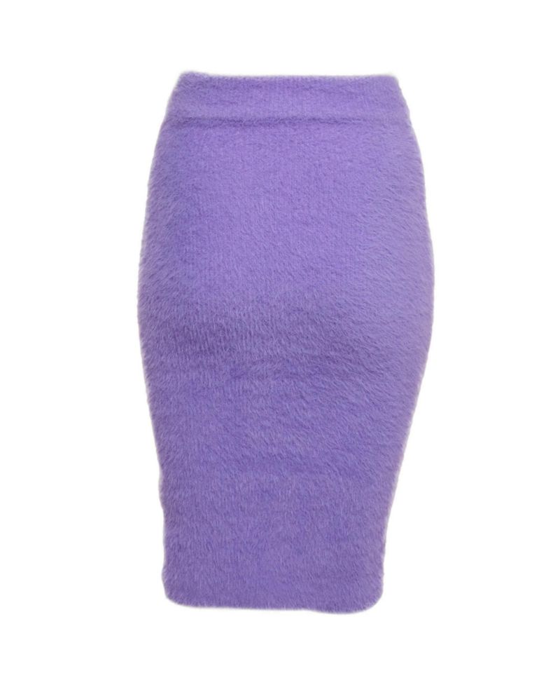 Women's Faux Mohair Mini Skirt