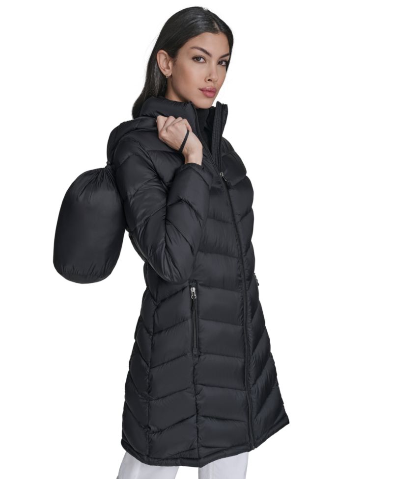 Women's Packable Hooded Puffer Coat