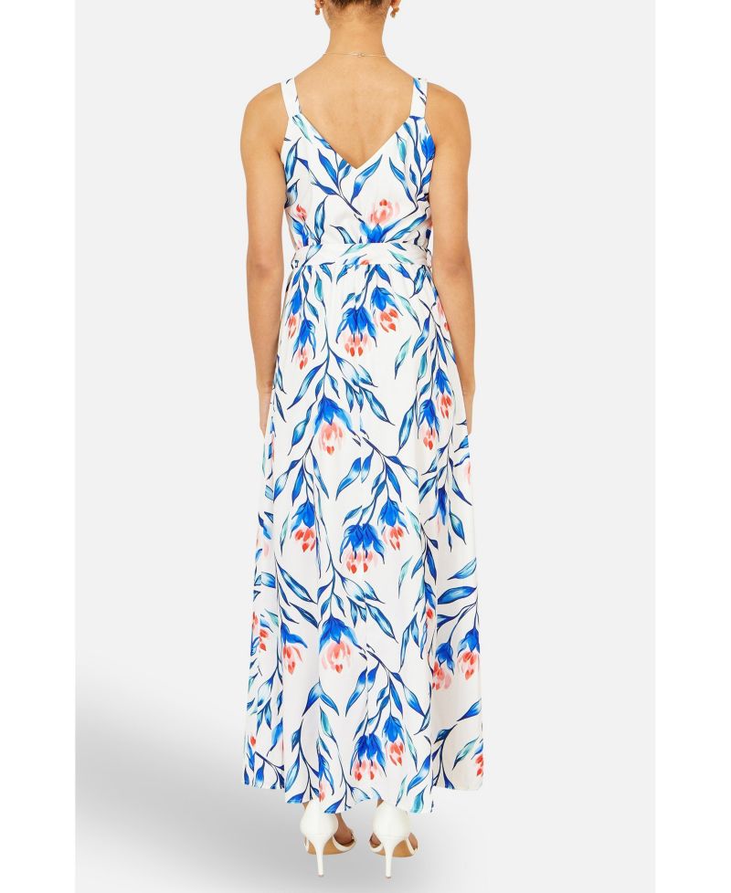 Women's Floral Print Maxi Sun Dress