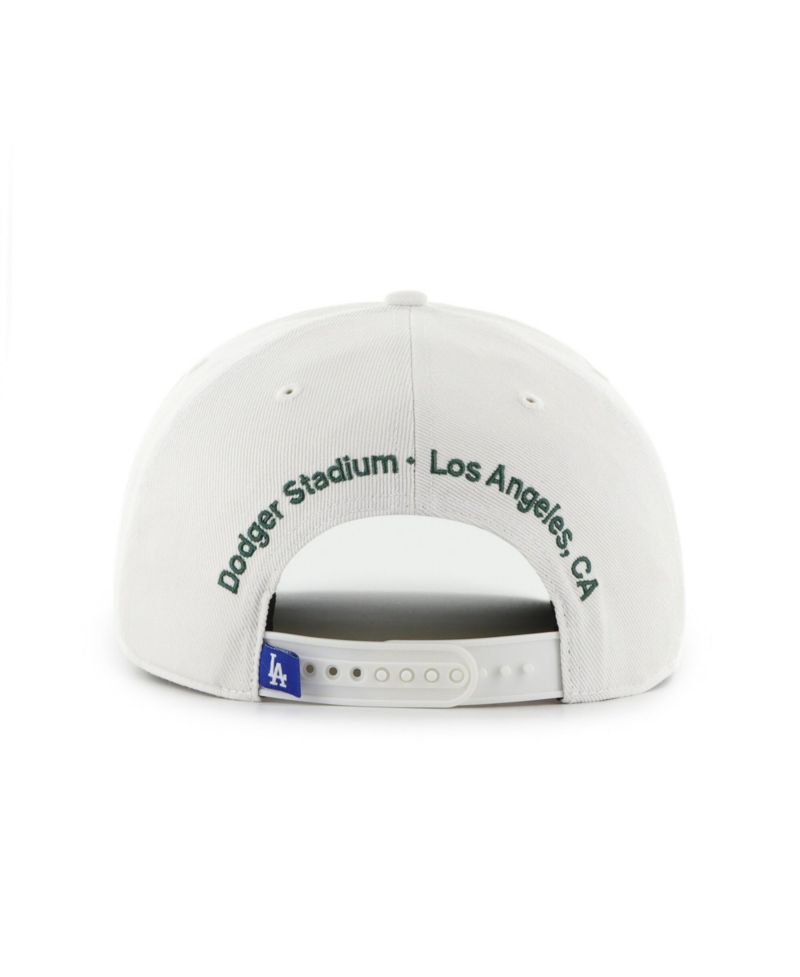 Men's White/Green Los Angeles Dodgers Flora Gallery Hitch Adjustable Hat