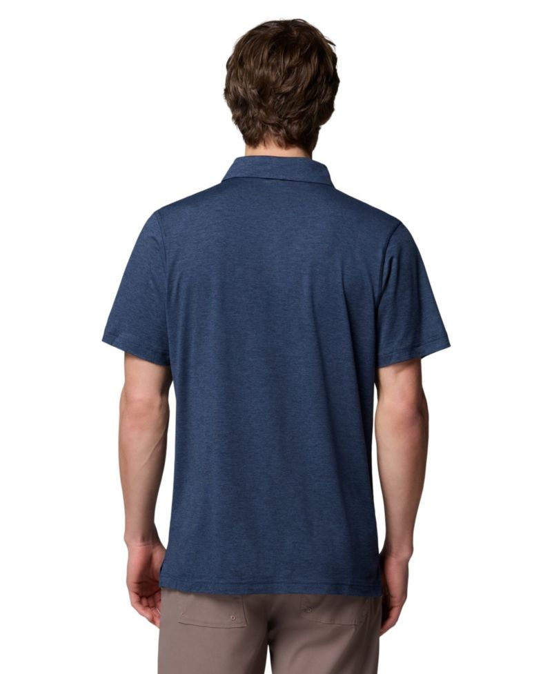 Men's Navy Notre Dame Fighting Irish Trail Omni-Shade Polo
