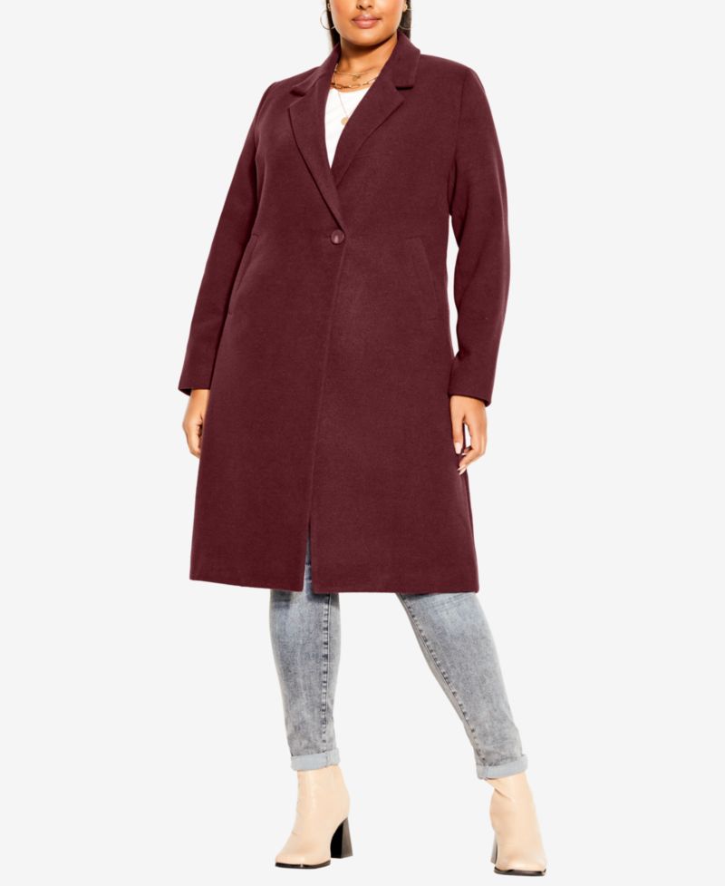 Plus Size Effortless Chic Coat