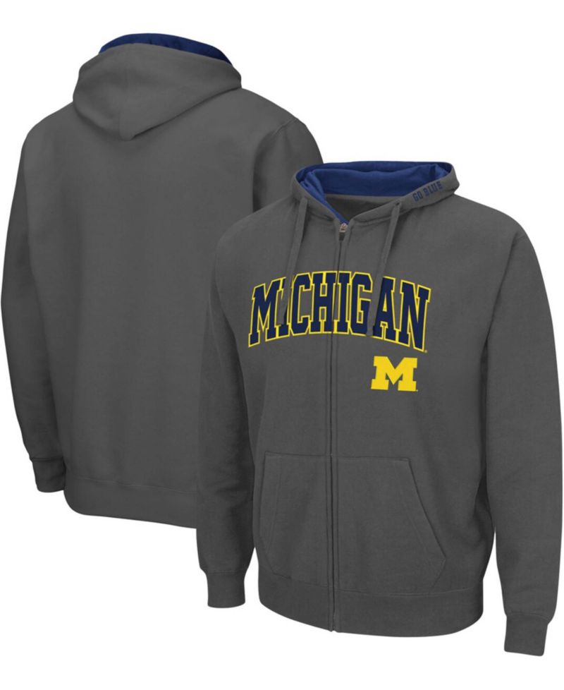 Men's Michigan Wolverines Arch Logo 3.0 Full-Zip Hoodie