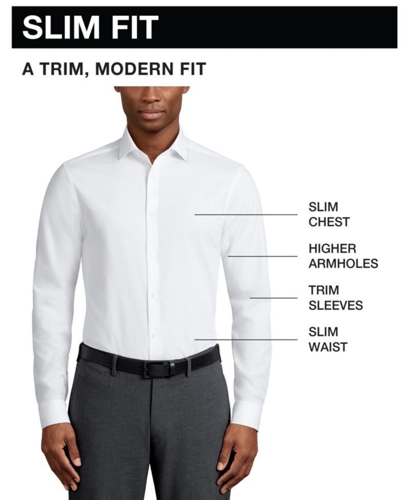 Men's Slim Fit Dress Shirt, Regular & Slim Fit