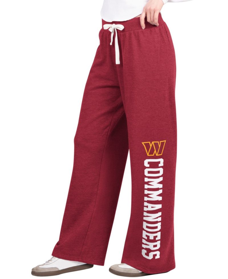 Women's Burgundy Washington Commanders Field Wide Leg Sweatpants