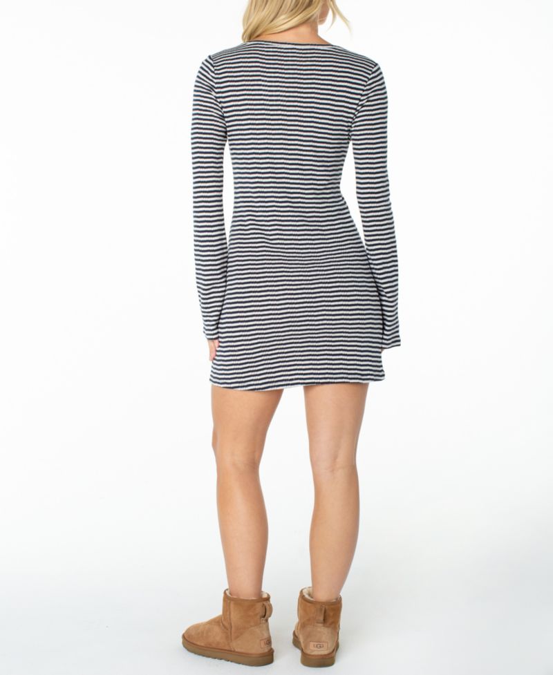 Women's Hermosa Long-Sleeve Striped Mini Dress