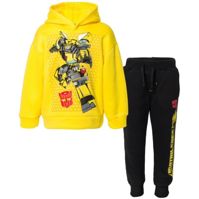 Fleece Pullover Hoodie and Jogger Pants Outfit Set