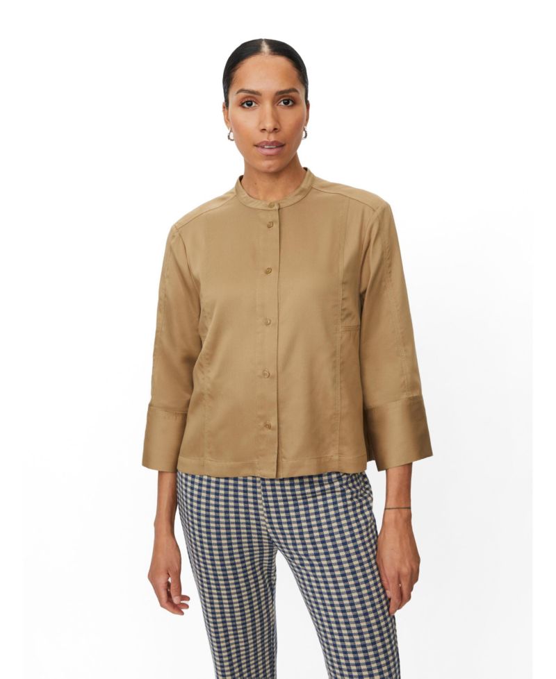 Women's MaIthoria 3/4 Sleeve Mandarin Collar Blouse