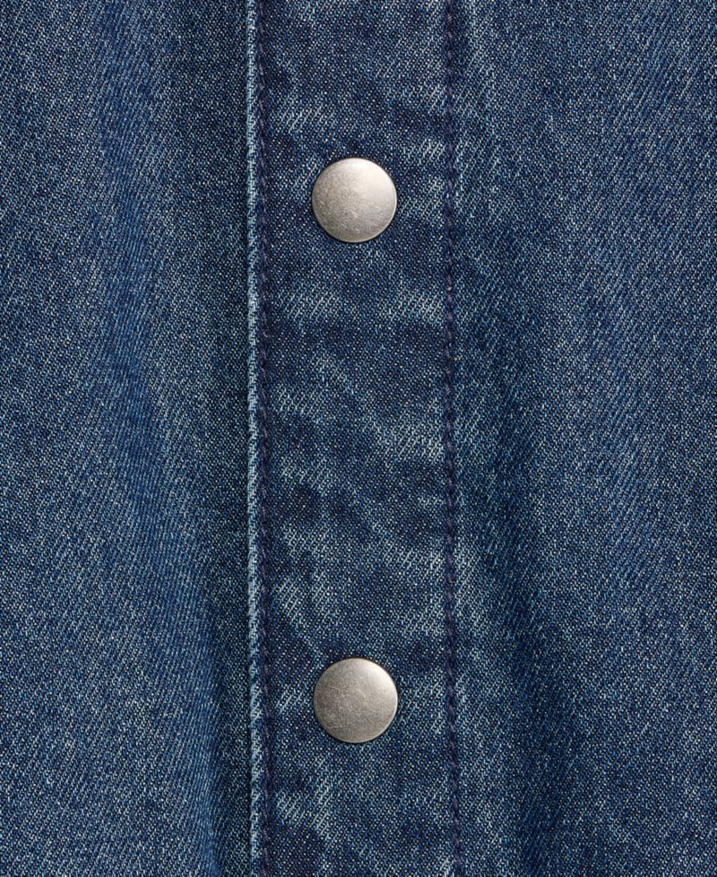 Boys' XS-XL Cotton Denim Varsity Jacket