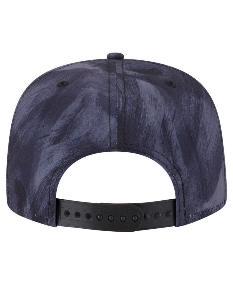 Men's Navy Chicago Cubs Printed Golfer Snapback Hat
