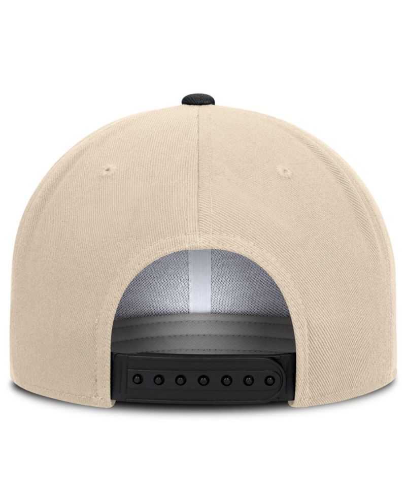 Men's and Women's Natural/Black Iowa Hawkeyes Campus Prep snapback Hat