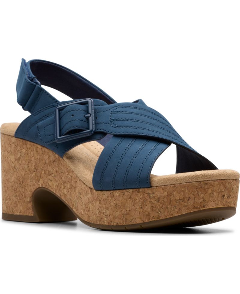 Collection Nerisa West Buckle Wedge Sandals