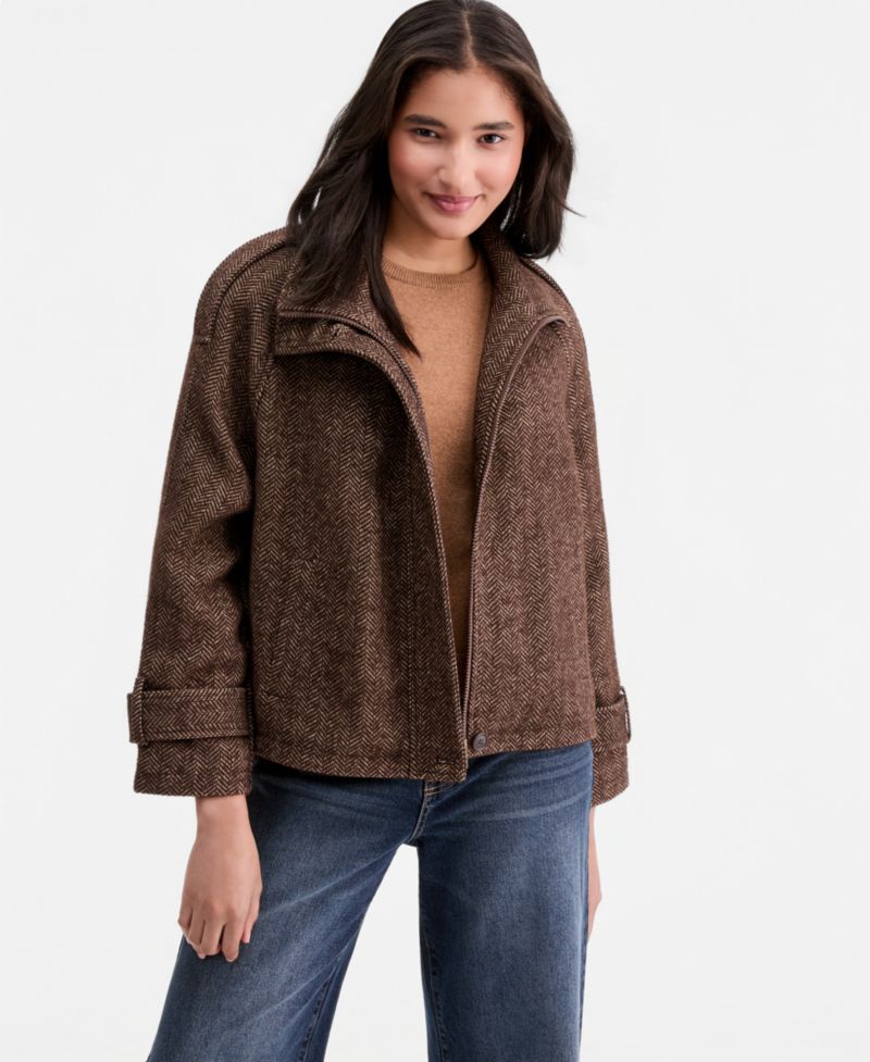 Women's Short-Raglan-Sleeve Coat