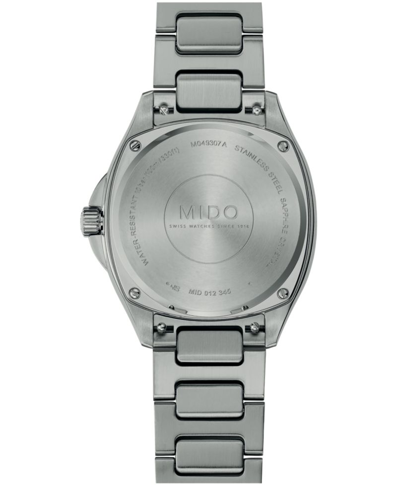 Unisex Swiss Automatic Multifort TV 35 Silver Stainless Steel Watch 35mm