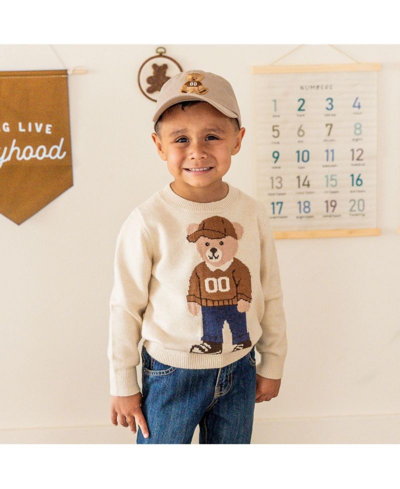 Little Boys Teddy Bear Sweater