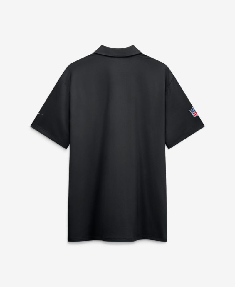 Men's Black Philadelphia Eagles Sideline Powerful Blocking Dri-FIT Tour Polo Shirt