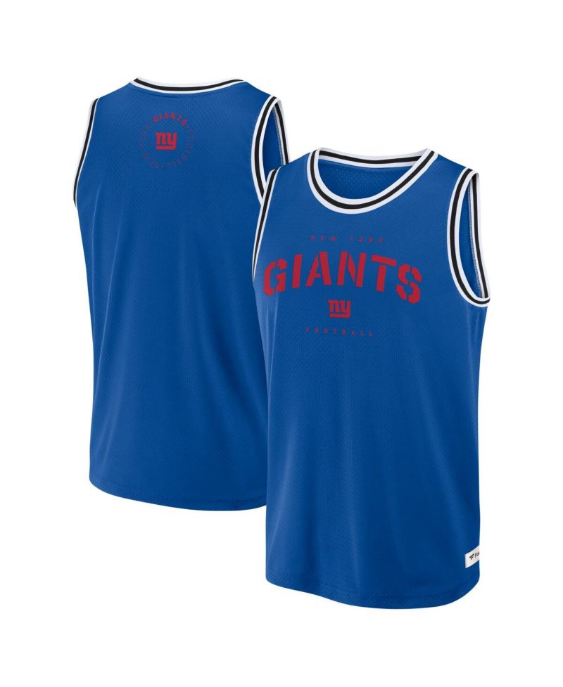 Men's Royal New York Giants Elements Future Ground Jersey Tank Top