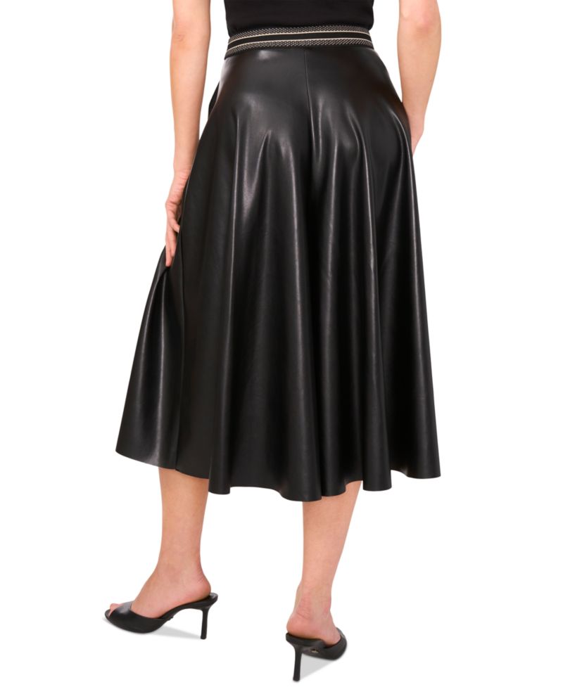 Women's Faux-Leather Culottes