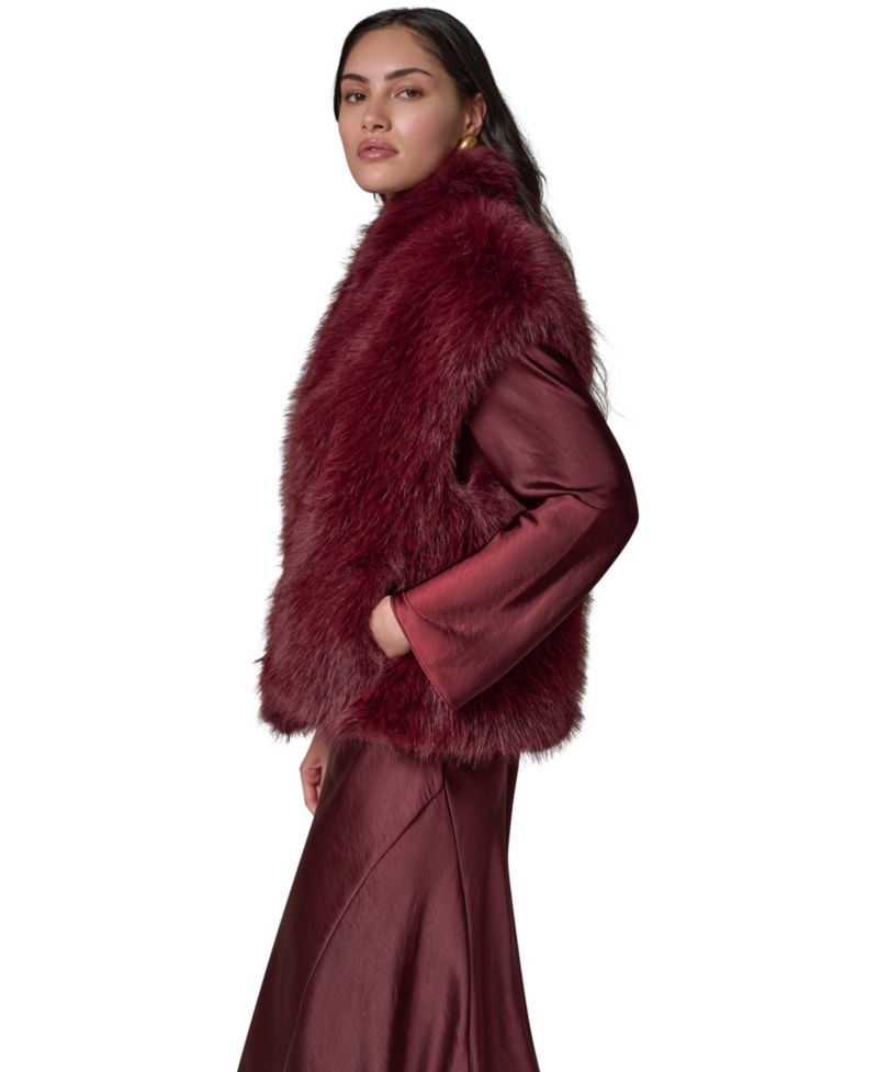 Women's Faux-Fur Sleeveless Vest