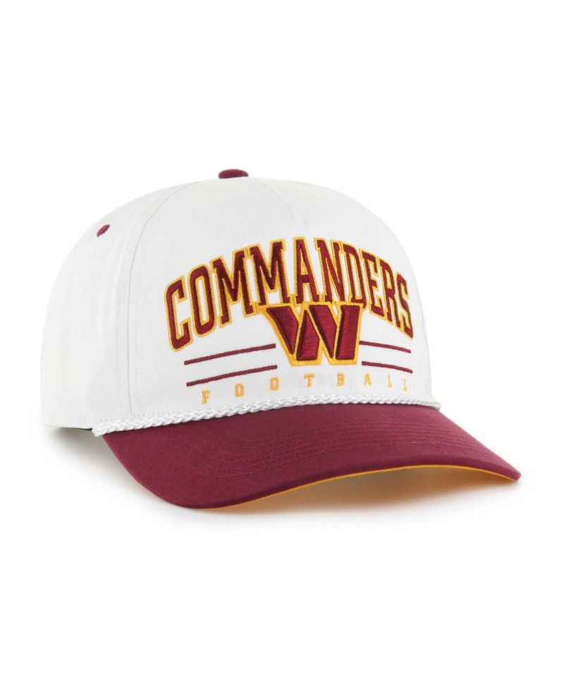 Men's White/Burgundy Washington Commanders Roscoe Two-Toned Hitch Adjustable Hat
