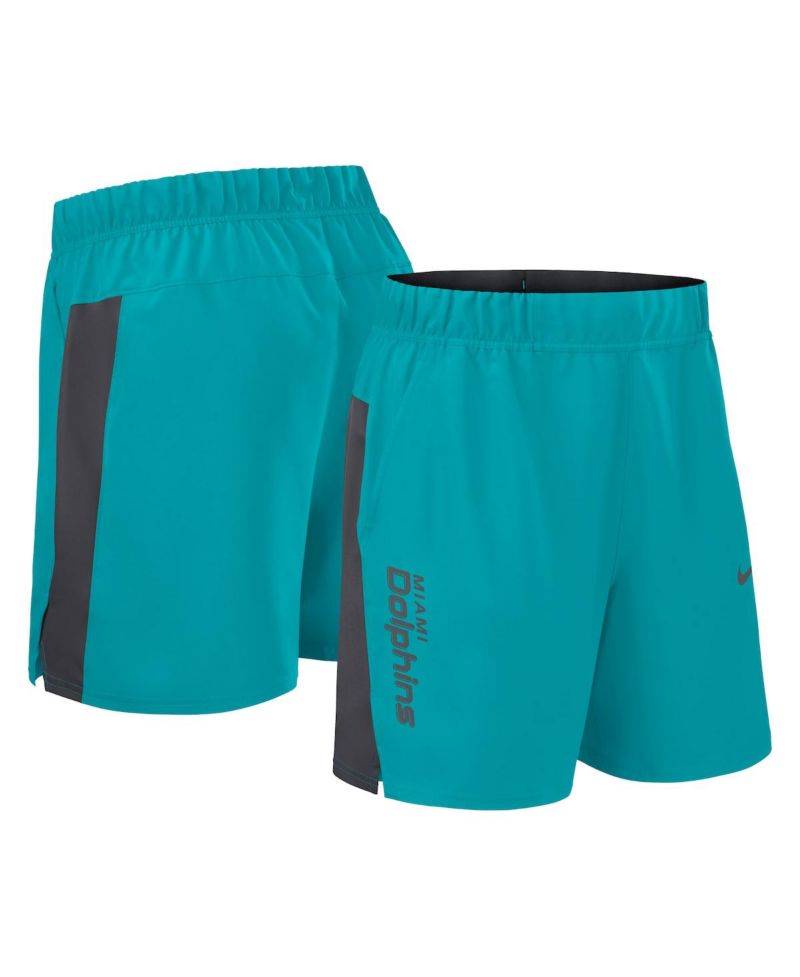 Men's Aqua Miami Dolphins Woven Victory Performance Shorts