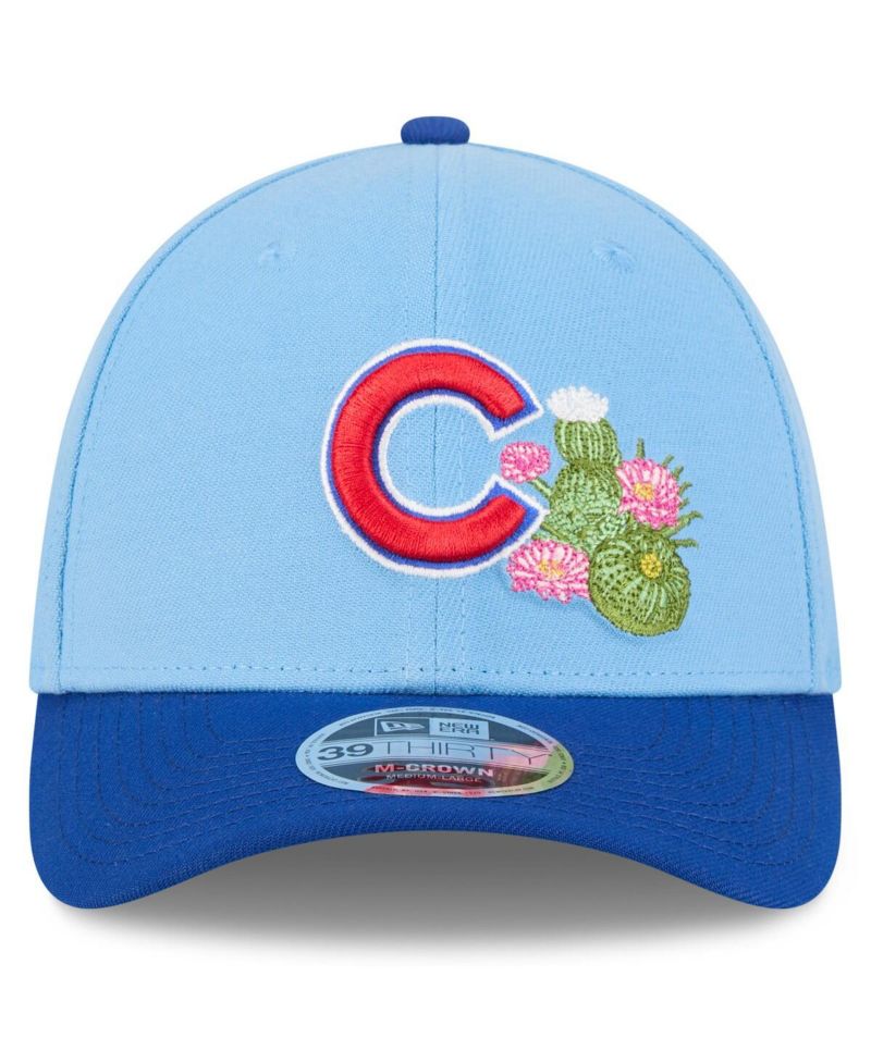Men's Light Blue/Royal Chicago Cubs 2026 Spring Training M-Crown 39THIRTY Flex Hat