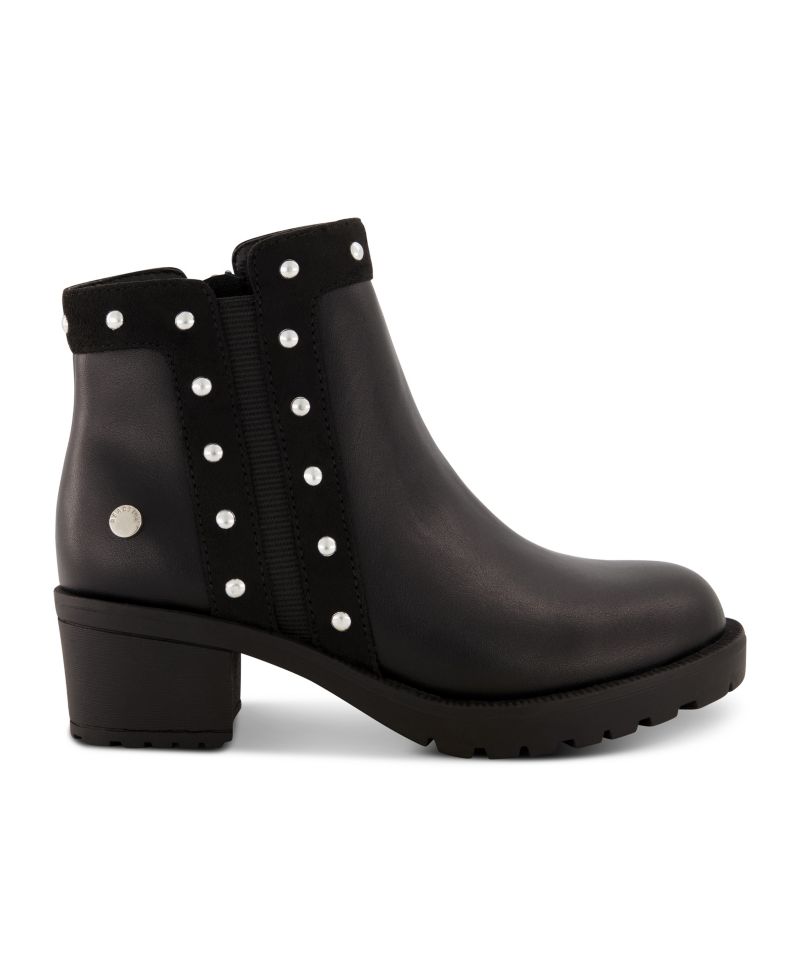 Little Girls Studded Ankle Heel Bootie