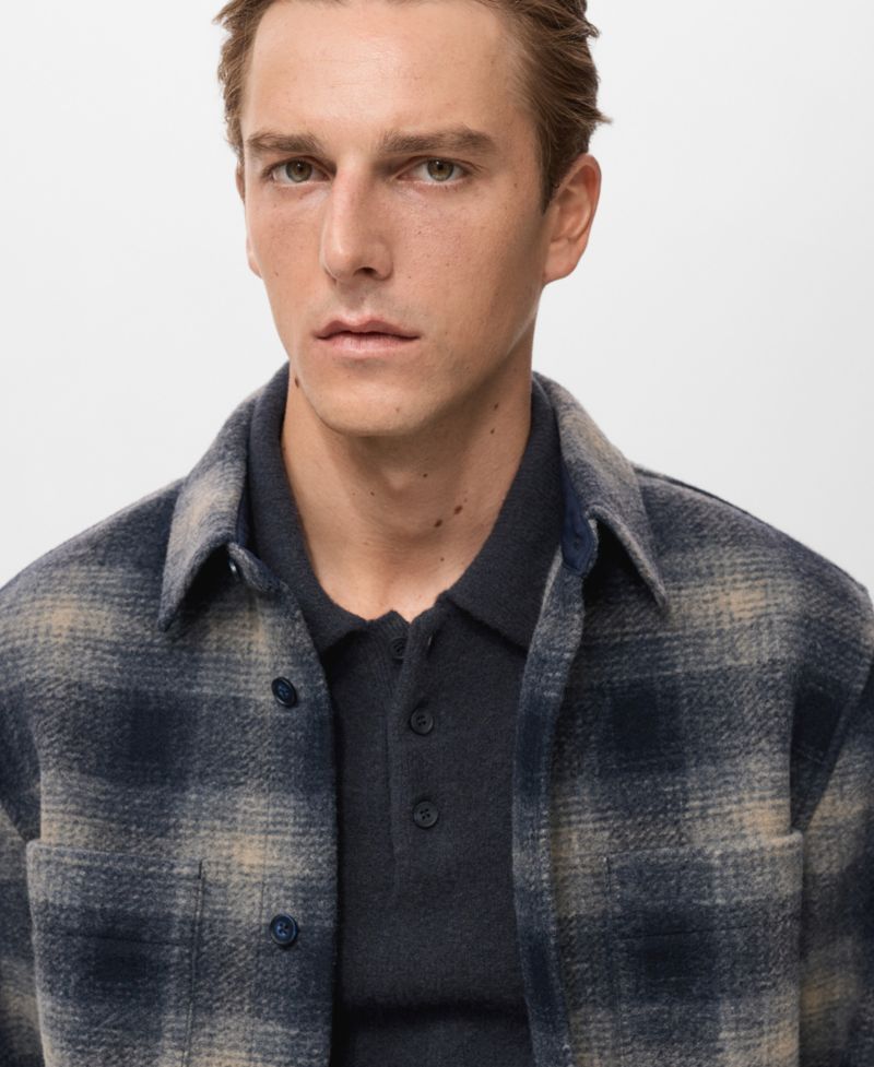 Men's Checked Pocket Jacket