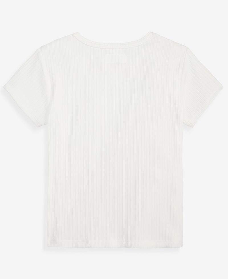 Girls' XS-XL Ribbed Baby T-Shirt