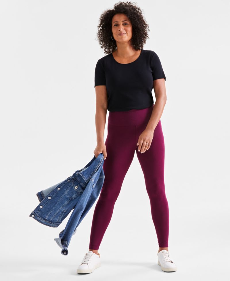 Petite High-Rise Basic Leggings