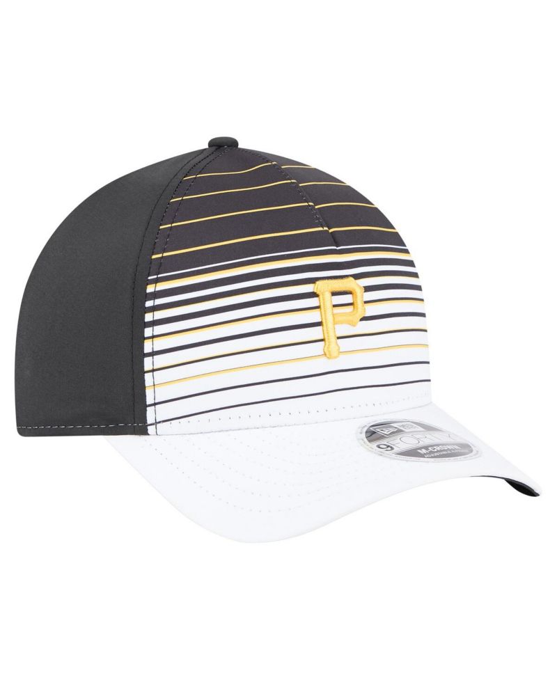 Men's Black Pittsburgh Pirates Gradient 9FORTY M-Crown Adjustable Hat