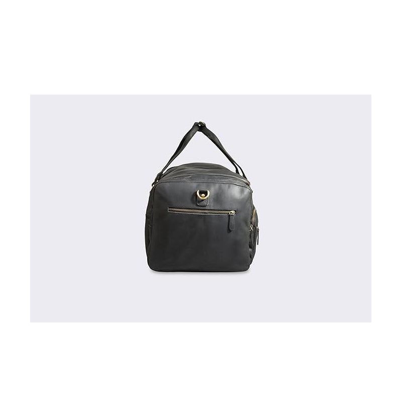 100% Full Grain Leather Duffel Bag - Only Duffel You will Need