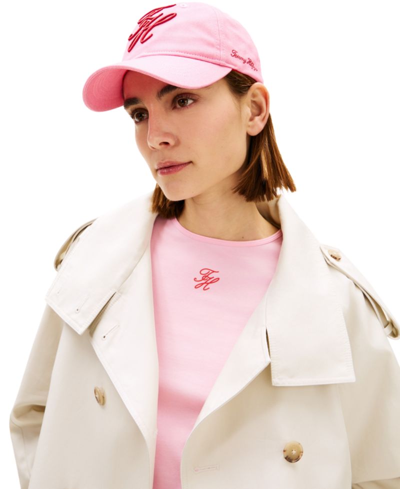 Women's Embroidered Script Logo Adjustable Baseball Cap