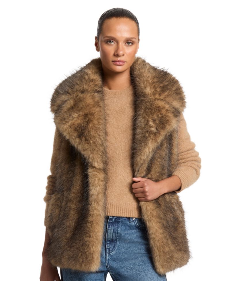 Women's Faux Fur Long Vest