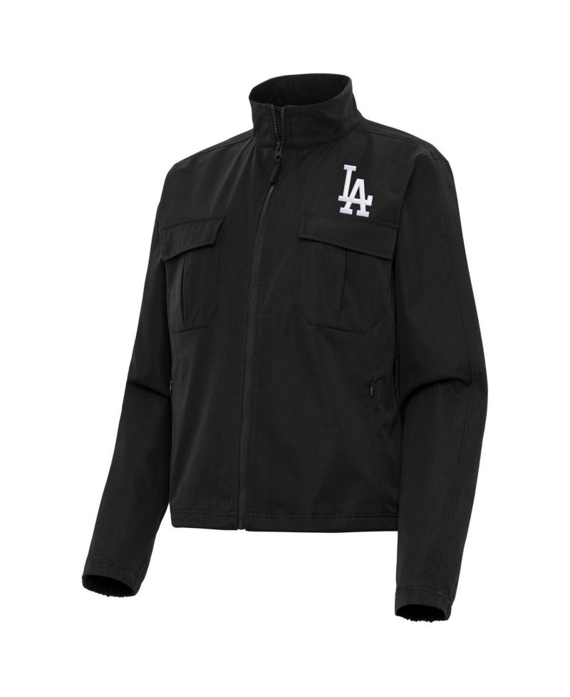 Women's Black Los Angeles Dodgers Even Par Full-Zip Jacket