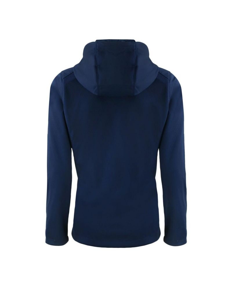 Women's Navy Los Angeles Dodgers Evoke Eco Softshell Full-Zip Hoodie Jacket