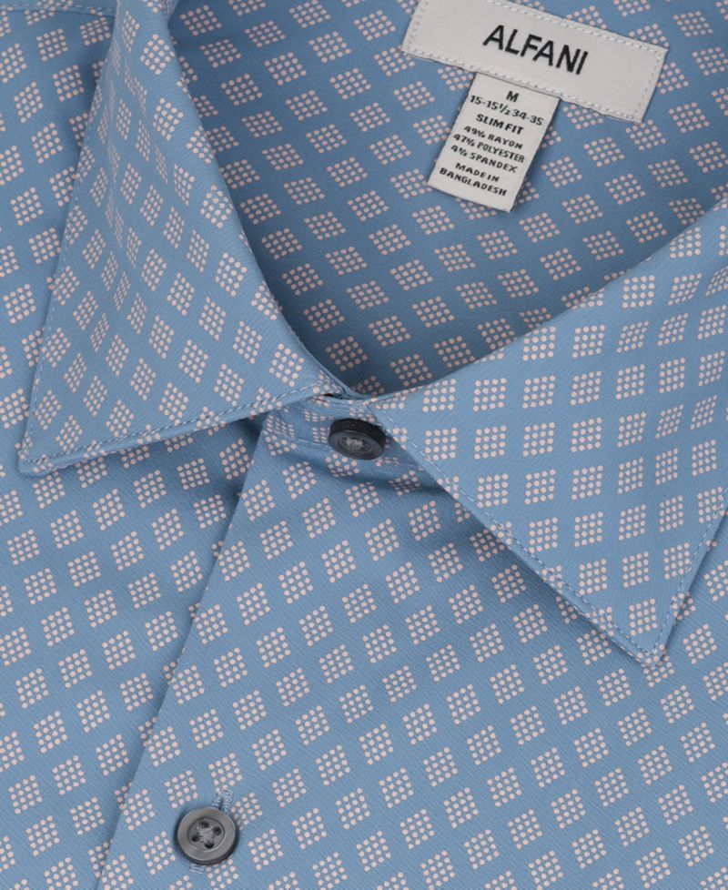 Men's Diamond Spot Slim-Fit Shirt