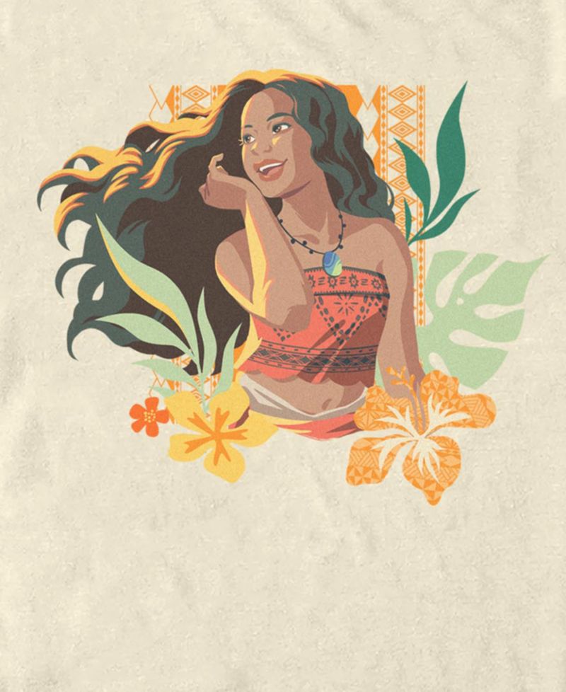 Men's Moana Live Action Happy Moana Graphic T-Shirt