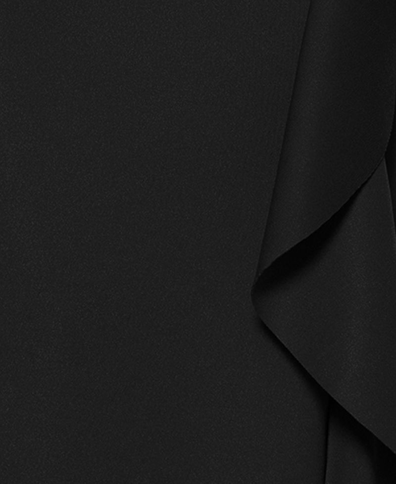 Petite Strapless Ruffle Sheath Gown